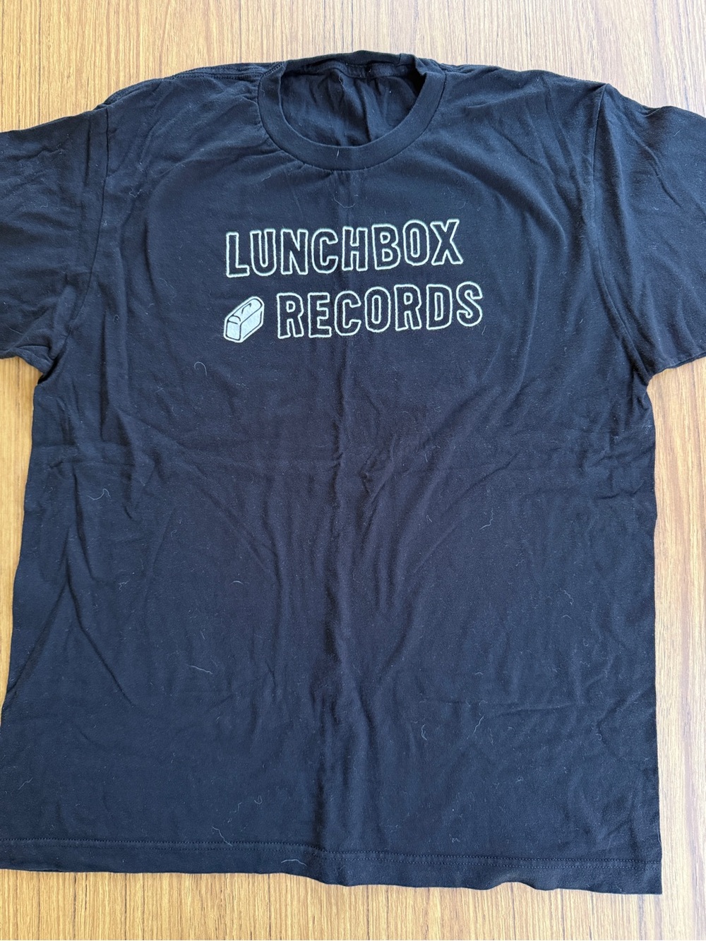 Lunchbox Records Charlotte NC T-Shirt Black L No Tag